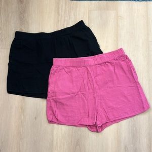 Universal Thread Large Cotton Casual Pull On Elastic Shorts L EUC